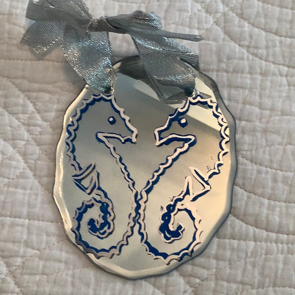 Mirrored Seahorse Ornament